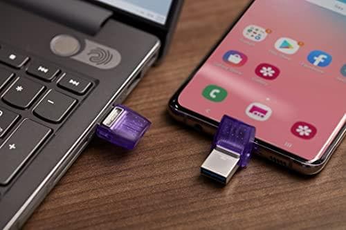Kingston DataTraveler microDuo 3C - USB-flashdrev - 64GB - USB 3.2 Gen 1 / USB-C (DTDUO3CG3/64GB)