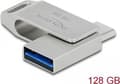 Miniatyrbild 1 av 5: Delock USB 3.2 Gen 1 USB-C + Type-A-minne 128 GB - metallhölje