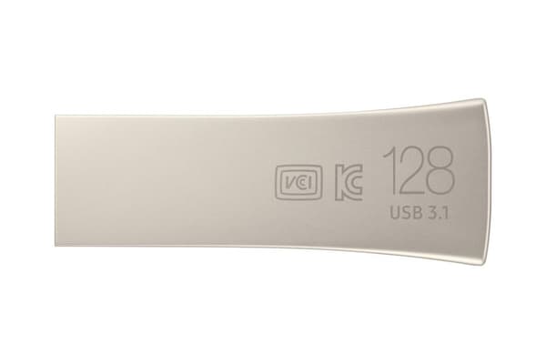 Samsung BAR Plus MUF-128BE3 - USB-minne - 128 GB - USB 3.1 Gen 1 - champagne silver