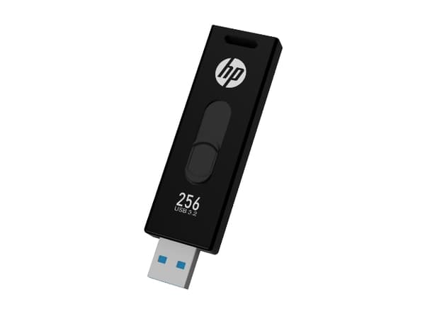 HP x911w, 256 GB, USB A-tyyppi, 3.2 Gen 1 (3.1 Gen 1), 410 MB/s, Liuku, Musta