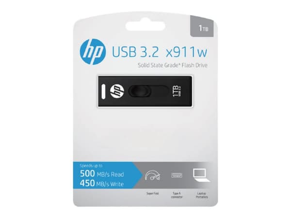 HP x911w, 256 GB, USB A-tyyppi, 3.2 Gen 1 (3.1 Gen 1), 410 MB/s, Liuku, Musta musta