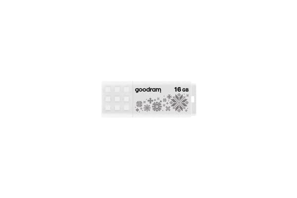Goodram FLASHDRIVE 16GB UME2-WINTER WHITE USB 2.0, 16 GB, USB Type-A, 2.0, 20 MB/s, Med lokk, Flerfarget