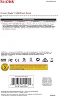 Pikkukuva 9 / 11: SanDisk Cruzer Blade | 128 Gt | USB 2.0A - USB Sick