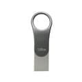 Miniatyrbild 1 av 3: Silicon Power C80 Dual USB USB-A / USB-C USB-minne 128GB - Grå