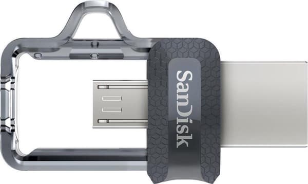 SanDisk Ultra® Dual Drive m3.0 USB-minne smartphone/surfplatta 256 GB Micro USB (OTG), USB 3.2 Gen 1 (USB 3.0)