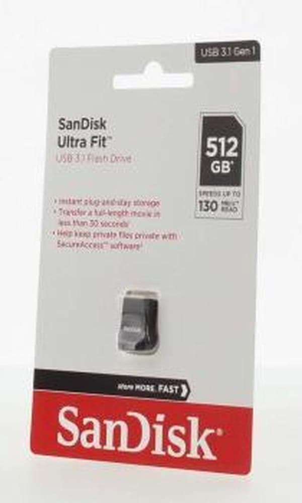 SanDisk Cruzer Ultra Fit 512GB, USB 3.1