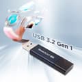 Miniatyrbillede 6 af 6: Team Group C211 USB-flashdrev 128 GB USB Type-A 3.2 Gen 1 (3.1 Gen 1) Blå (TC2113128GL01)