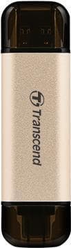 Transcend JetFlash 930C - USB-minne - 256 GB - USB 3.2 Gen 1 / USB-C - Guld Guld