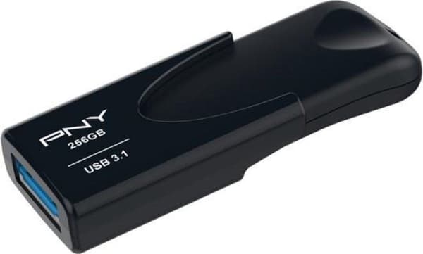 PNY Attache 4 3.1 USB-minne 256 GB USB Typ-A 3.2 Gen 1 (3.1 Gen 1) Svart