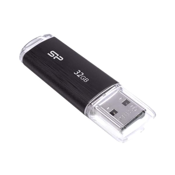 Silicon Power 32GB Ultima U02 USB 2.0 Flash Drive Svart