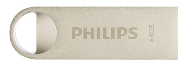 Philips FM64FD160B - USB 2.0 64GB - Måne Sølv