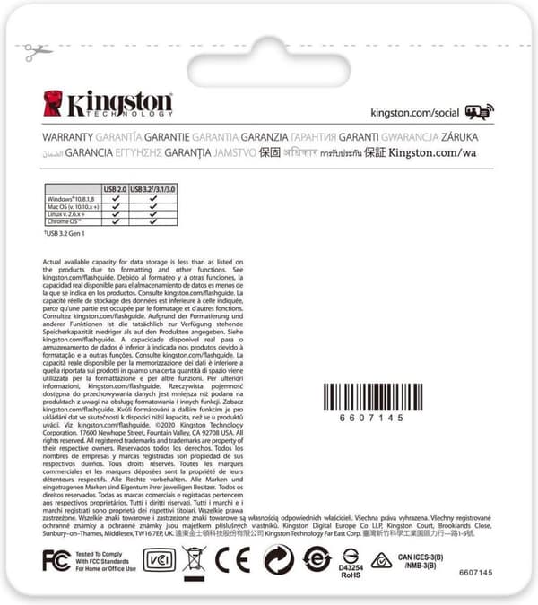 Kingston Technology DataTraveler 70 USB-minne 64 GB USB Type-C 3.2 Gen 1 (3.1 Gen 1) Svart