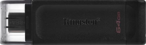Kingston Technology DataTraveler 70 USB-minne 64 GB USB Type-C 3.2 Gen 1 (3.1 Gen 1) Svart Svart