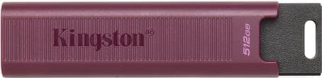 KINGSTON 512GB USB 3.2 DATATRAVELER MAX TYPE-A 1000R/900W GEN 2 (DTMAXA/512GB) Rød