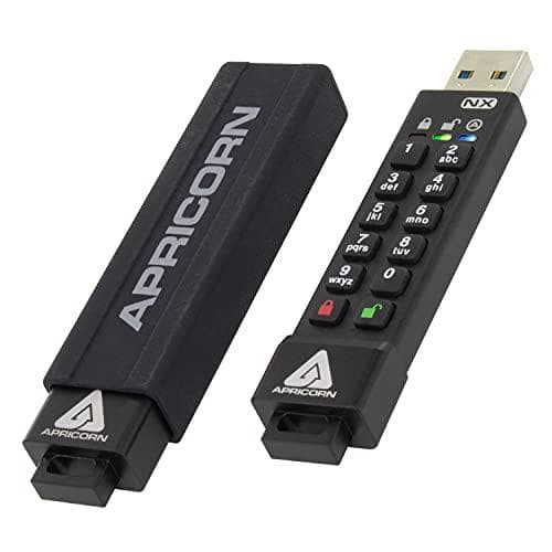 Apricorn Aegis Secure Key 3XN - USB Flash Drive - Krypteret - 32GB - USB 3.1 Gen 1 - FIPS 140-2 Niveau 3