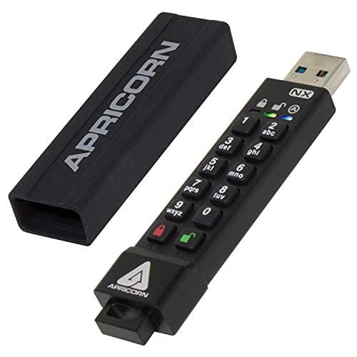 Apricorn Aegis Secure Key 3XN - USB-muistitikku - salattu - 32 Gt - USB 3.1 Gen 1 - FIPS 140-2, taso 3 musta