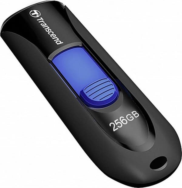 Transcend JetFlash® 790 USB-flashdrev 256 GB USB 3.2 Gen 2 (USB 3.1) Sort, Blå TS256GJF790K