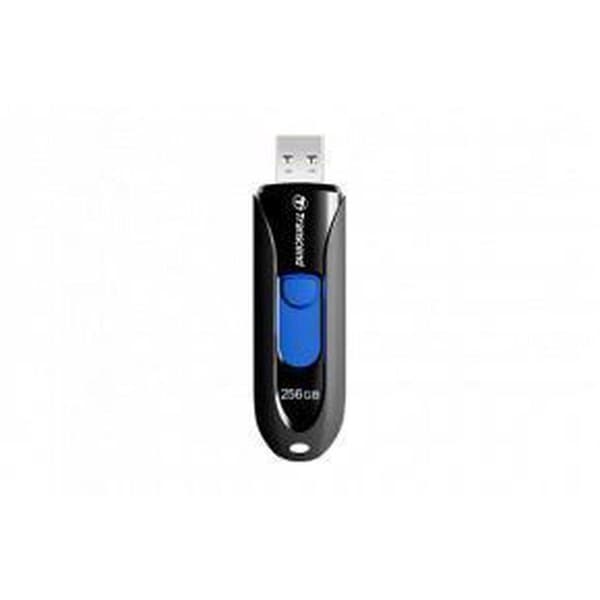 Transcend JetFlash® 790 USB-flashdrev 256 GB USB 3.2 Gen 2 (USB 3.1) Sort, Blå TS256GJF790K