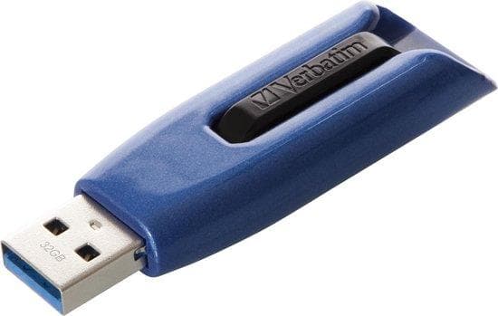 Verbatim Store 'n' Go V3 MAX - USB-flashdrev - 32GB - USB 3.0 Blå