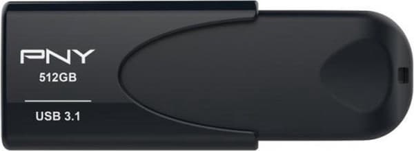 PNY Attache 4 3.1 USB-minne 512 GB USB Typ-A 3.2 Gen 1 (3.1 Gen 1) Svart
