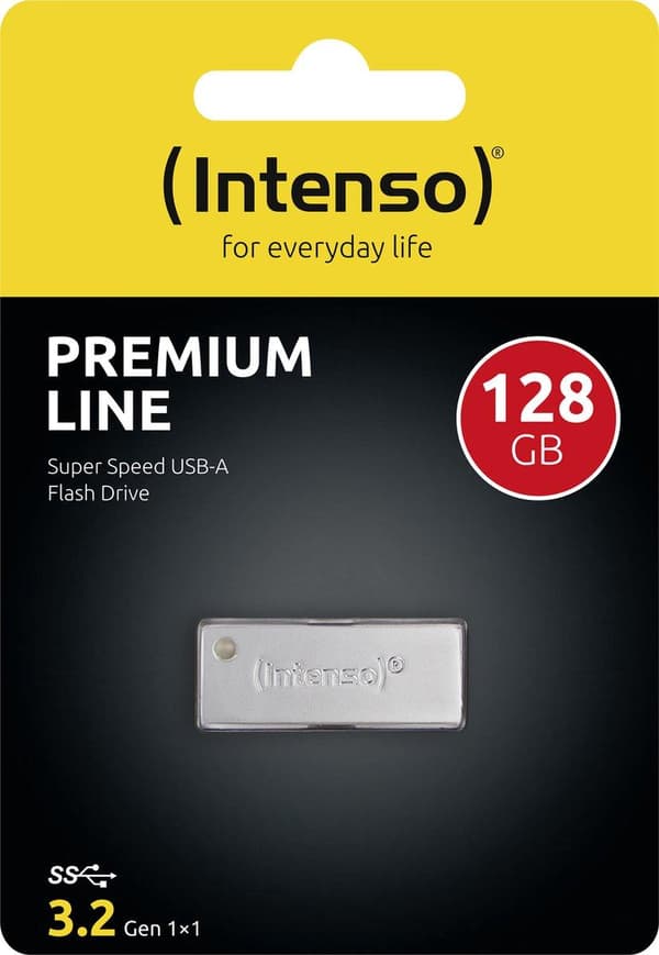 Intenso Premium Line USB-minne 128 GB USB 3.2 Gen 1 (USB 3.0) Silver 3534491