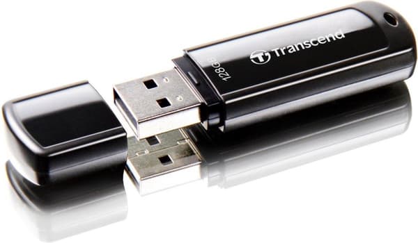 Transcend JetFlash® 700 USB-minne 128 GB USB 3.2 Gen 1 (USB 3.0) Svart TS128GJF700