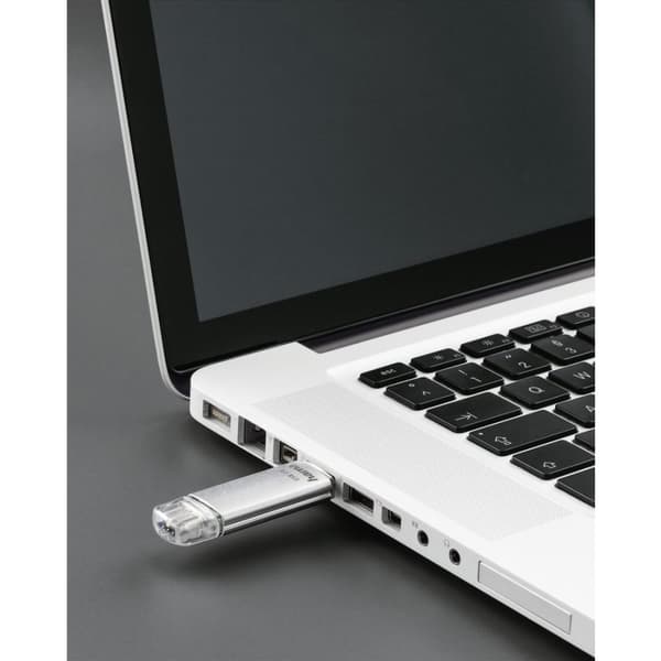 Hama C-Laeta USB Stick 256 GB USB Type-A / USB Type-C 3.2 Gen 1 (3.1 Gen 1) silver (00181075)