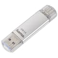 Miniatyrbild 1 av 5: Hama C-Laeta USB Stick 256 GB USB Type-A / USB Type-C 3.2 Gen 1 (3.1 Gen 1) silver (00181075)