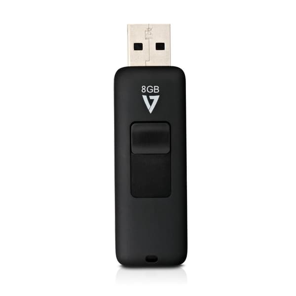 V7 VF28GAR-3E - USB-muistitikku - 8 Gt - USB 2.0 - musta