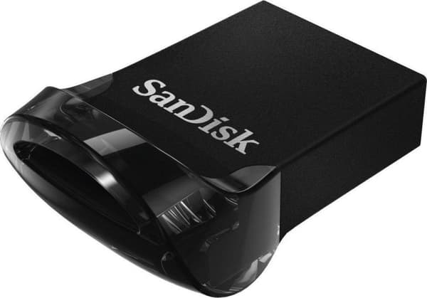 Sandisk Ultra Fit 128 GB - Kompakt mini USB-minne - USB 3.1 A - Svart
