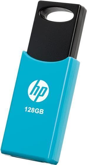 PNY v212b USB-flashdrev 128 GB USB Type-A 2.0 Sort - Blå (HPFD212LB-128) Sort, Blå