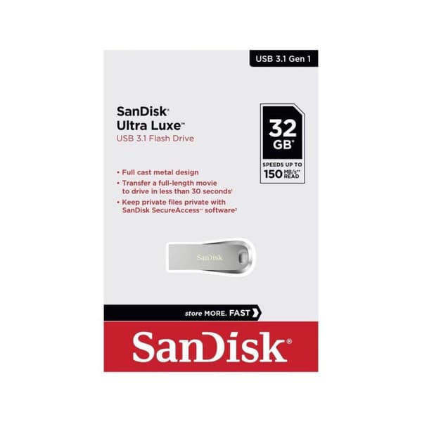 SanDisk Ultra Luxe 32GB, USB 3.1, 150MB/s