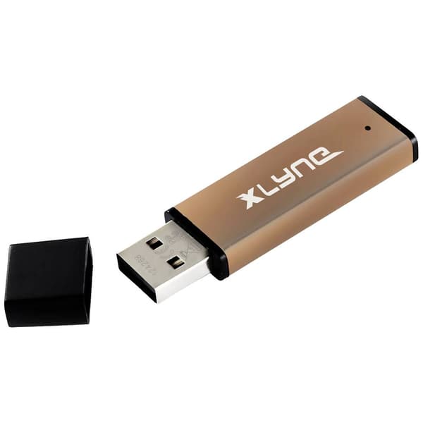 Xlyne ALU USB-minne 128 GB Aluminium, Brons 177570-2 USB 2.0