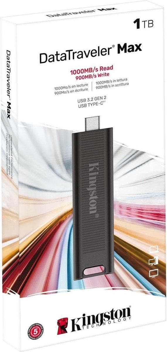 Kingston Technology DataTraveler Max USB-minne 1TB USB Type-C Svart