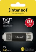 Miniatyrbild 2 av 5: Intenso 3539491 USB-minne 128 GB USB-A, USB-C®, USB 3.1 Gen 1 antracit 3539491