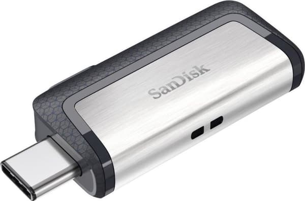 SanDisk Ultra Dual Drive 256 GB USB-minne USB Typ-A / USB Typ-C 3.2 Gen 1 (3.1 Gen 1) Grå, Silver