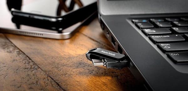 SanDisk Ultra Dual Drive Go USB-minne 256 GB USB Typ-A / USB Typ-C 3.2 Gen 1 (3.1 Gen 1) Svart
