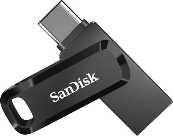 SanDisk Ultra Dual Drive Go USB-minne 256 GB USB Type-A / USB Type-C 3.2 Gen 1 (3.1 Gen 1) Svart Svart