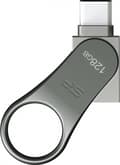 Miniatyrbild 1 av 4: Silicon Power Mobile C80 USB-minne 128 GB USB Type-A / USB Type-C 3.0 (3.1 Gen 1) Titanium