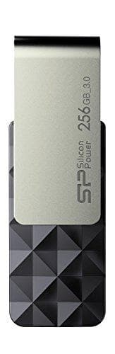 Silicon Power Blaze B30 USB-minne 256 GB USB Typ-A 3.2 Gen 1 (3.1 Gen 1) Svart, Silver