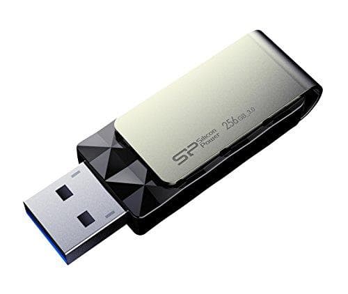 Silicon Power Blaze B30 USB-minne 256 GB USB Typ-A 3.2 Gen 1 (3.1 Gen 1) Svart, Silver