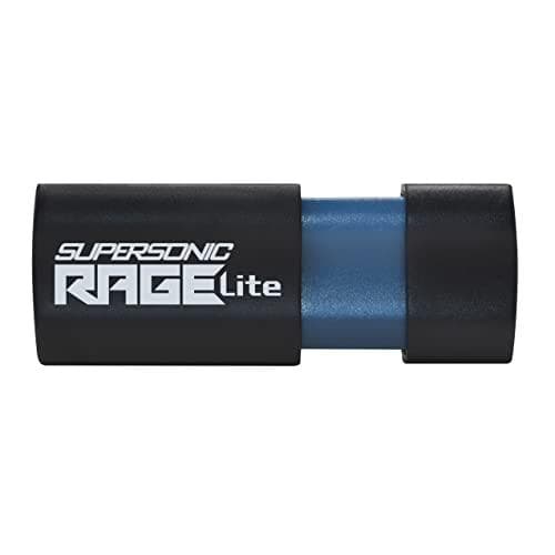 Flashdrive Patriot Rage Lite 120 MB/S 128GB USB 3.2 Svart, Blå
