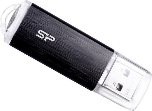 SILICON POWER Ultima U02 Pendrive USB-muistitikku 8 Gt USB 2.0 (SP008GBUF2U02V1K) Musta
