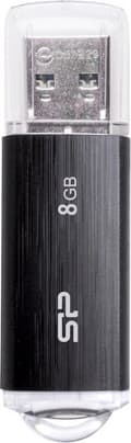 Pikkukuva 1 / 4: SILICON POWER Ultima U02 Pendrive USB-muistitikku 8 Gt USB 2.0 (SP008GBUF2U02V1K) Musta
