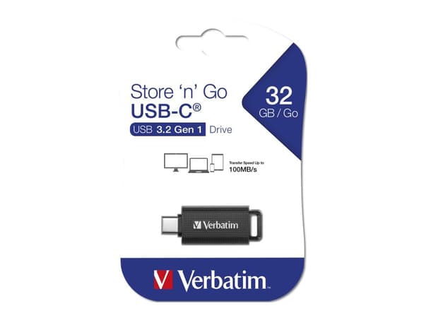 USB-Stick 32GB Verbatim 3.2 Gen1 Store'n'Go USB-C detaljhandel