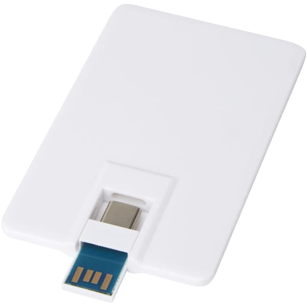 Bullet Duo Slim 32GB USB Flash Drive White One Size