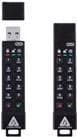 Apricorn Aegis Secure Key 3XN - USB-minne - Krypterad - 64GB - USB 3.1 Gen 1 - FIPS 140-2 Nivå 3 Svart