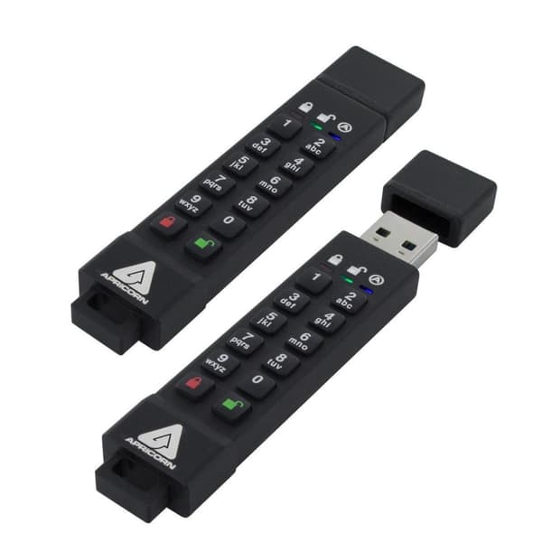 Apricorn Aegis Secure Key 3z USB-minne 128 GB USB Typ-A 3.2 Gen 1 (3.1 Gen 1) Svart