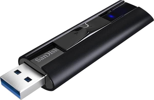 SanDisk USB Extreme PRO SFD 512GB 420MB/s - USB 3.1 musta