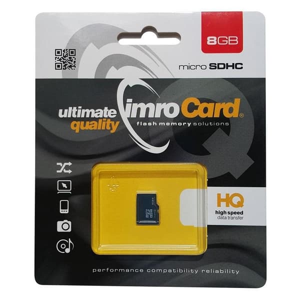 8GB microSDHC HQ Minneskort